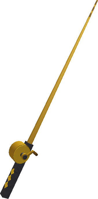 Midas Rod - uncommon fishing rod in Fisch Roblox game with 79% luck