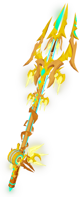 Poseidon Rod - legendary fishing rod in Fisch Roblox game with 165% luck